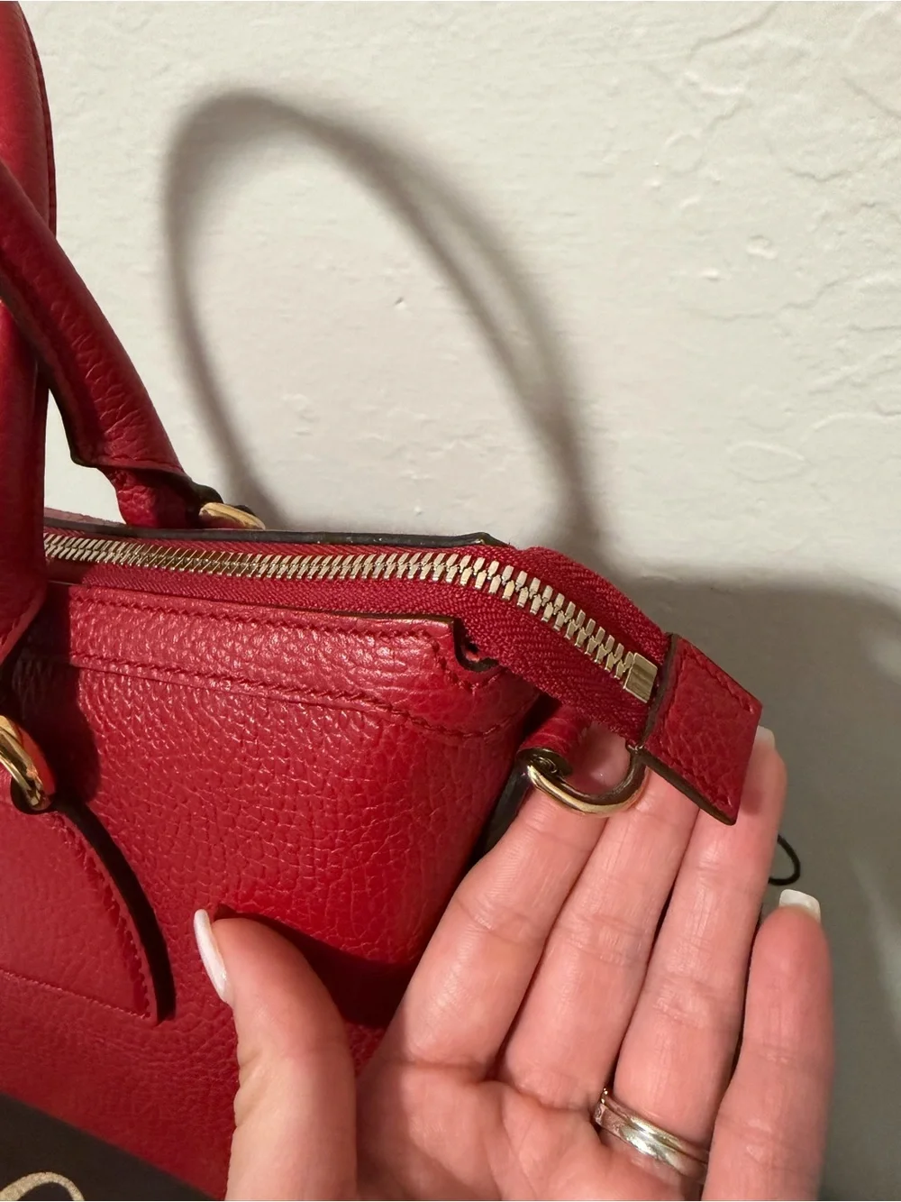 Gucci Red Calfskin Satchel